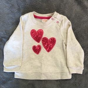 Cat and Jack heart sweater